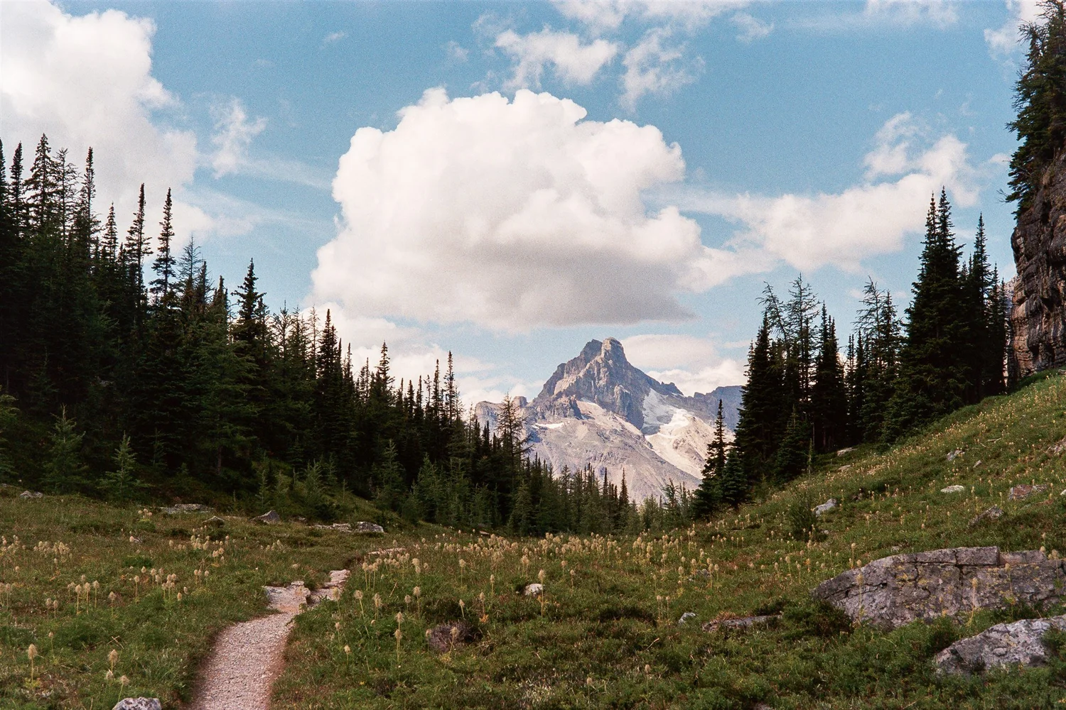 Historic 1920s lodge building on peninsula
