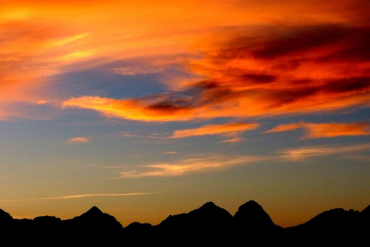 Autumn sunset in the East Kootenays