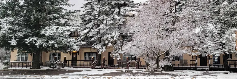 Crandell Mountain Lodge exterior view showing charming inn architecture