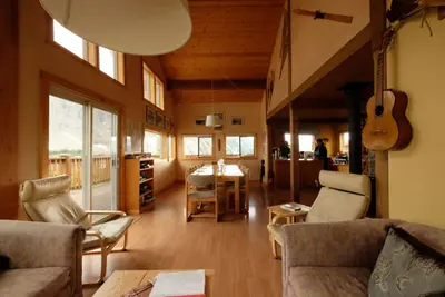 Lodge interior living space